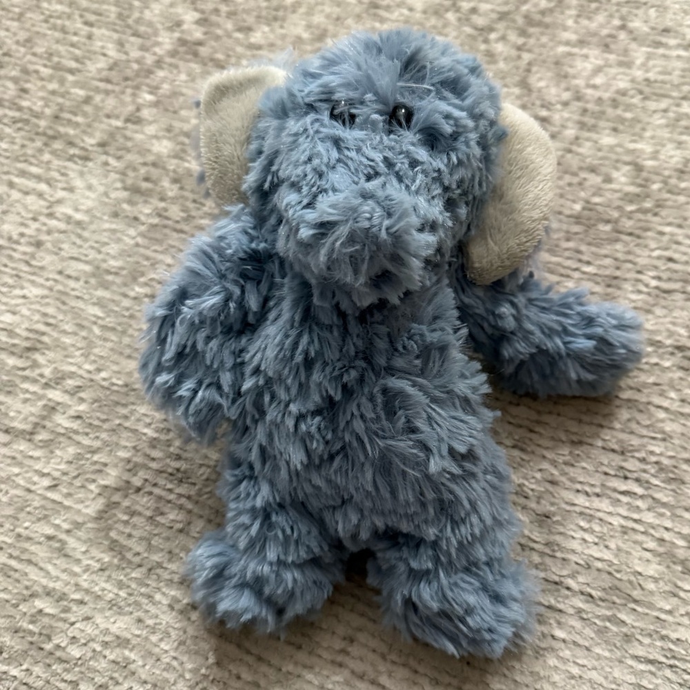 Nat & Jules Pascal Plush Elephant Gray Blue Stuffed Animal‎ Soft Cuddly Floppy